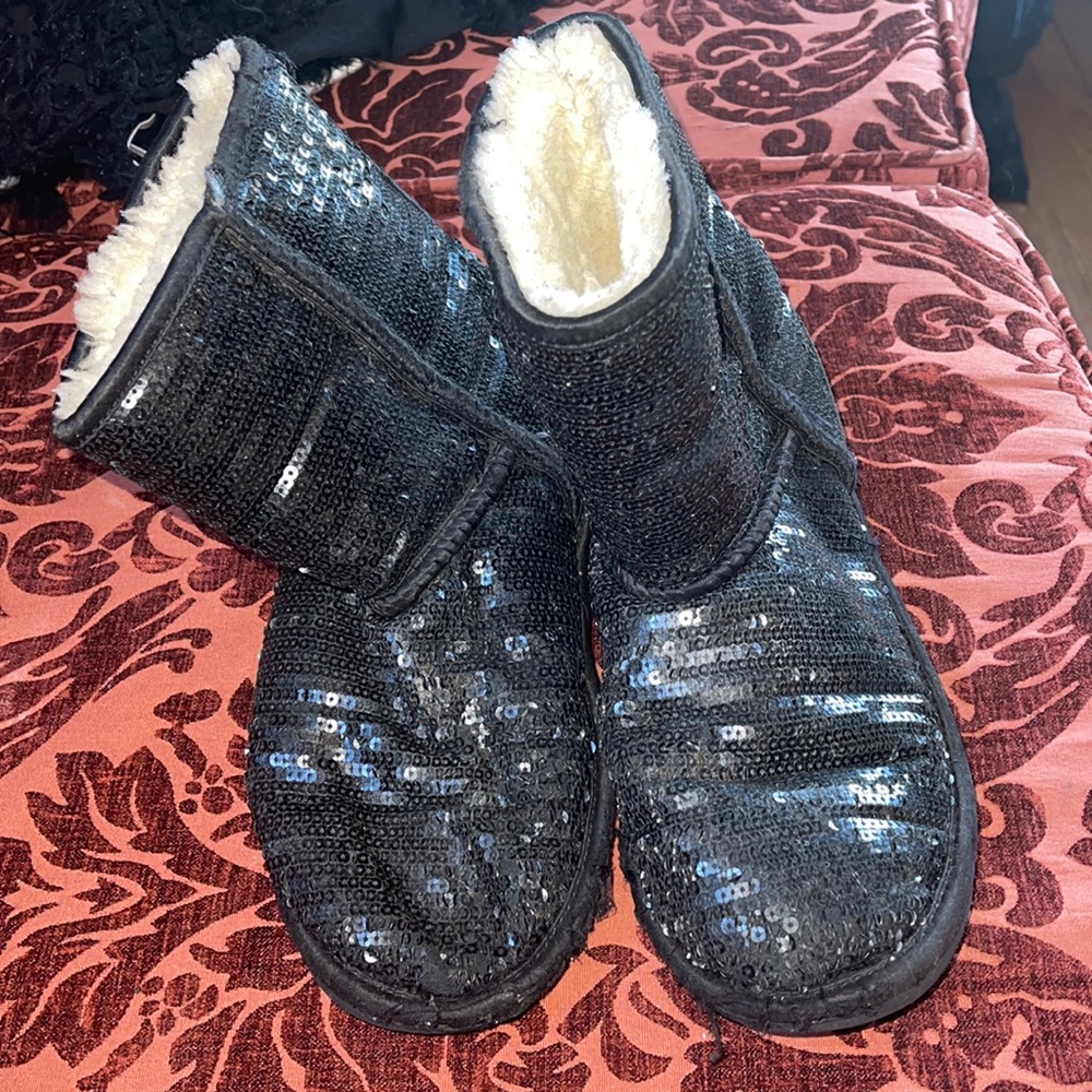 Ugg’s sequin boots.